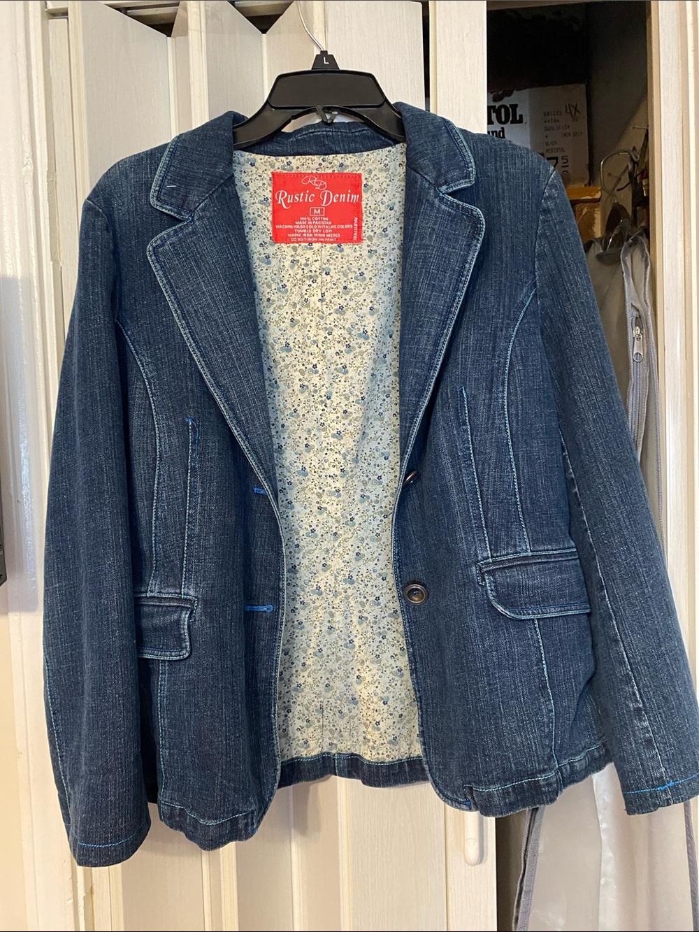 Tailored Blazer Jacket in Dark Blue